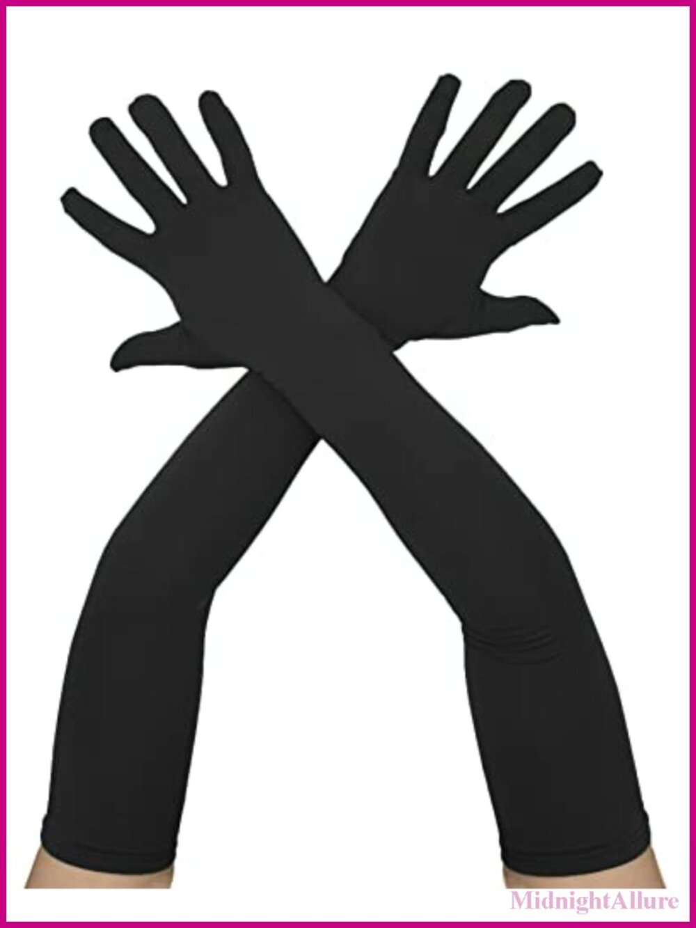 Super Long 22" Stretch Spandex Opera Gloves Elbow Length Party Prom